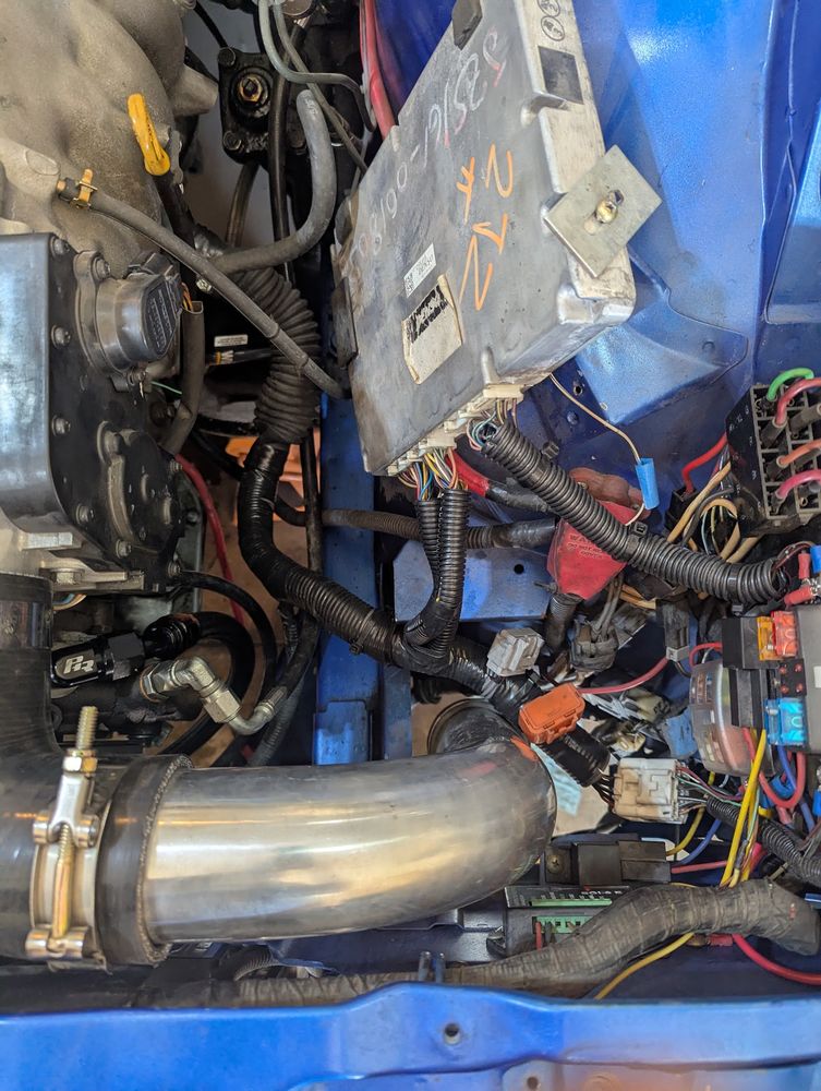 ECU and wiring harness work in the Conquest